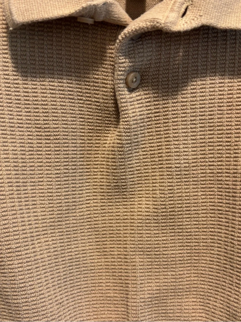 Joe's Jeans Tan Knit Polo Sweater - 3T